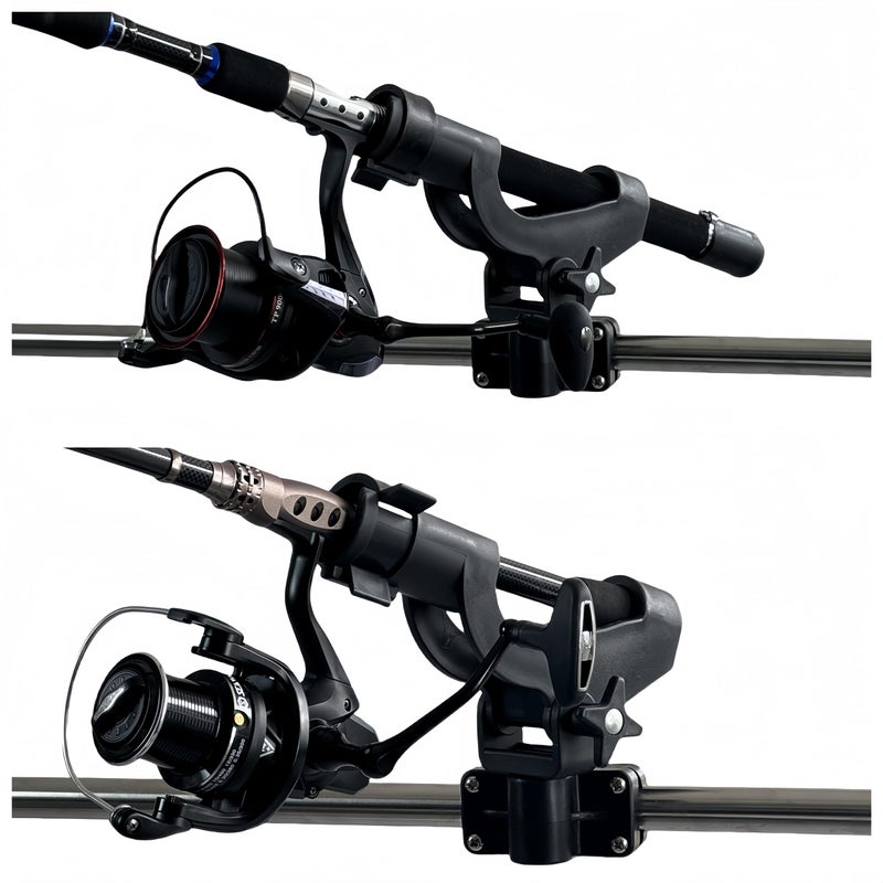 HiUmi Adjustable Rotatable Plastic Fishing Rod 3 Mount Rack Holder Bracket Boat Canoeing Rowing Mount Kit Kayak Side Rod Holder (RH50-2Pack) - Image 5